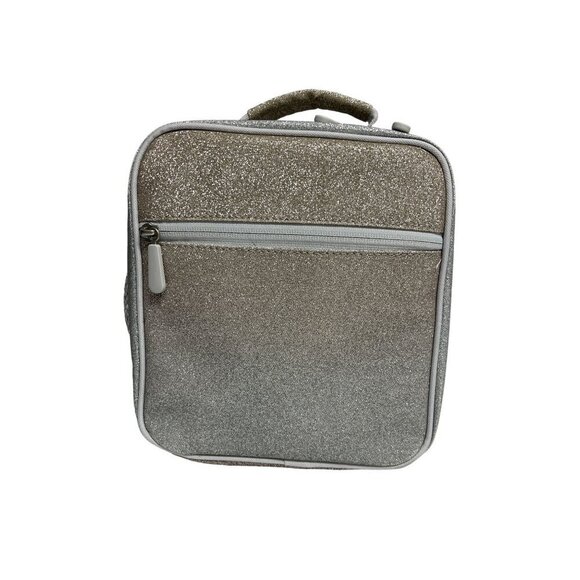 Pottery Barn Teen Ombre Glitter Silver & Gold Lunch Box Bag - Picture 1 of 5